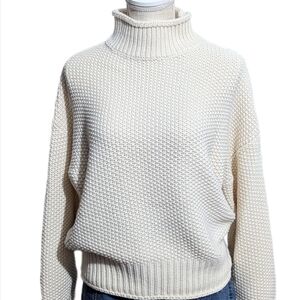 Cream Knit Turtleneck Sweater Cream Turtleneck Sweater Ivory Mock Sweater White
